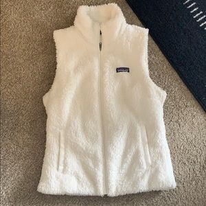 Patagonia White zip up vest